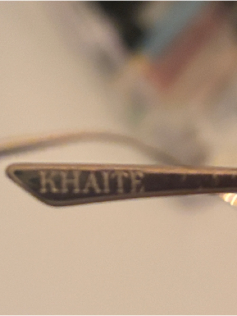 KHAITE for Oliver Peoples Gold Frame Black Lens Teardrop Sunglasses - Picture 4 of 6